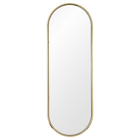 Miroir mural Angui or métal / Avec tringle intégrée - L 50 x H 145 cm / Seconde vie - AYTM