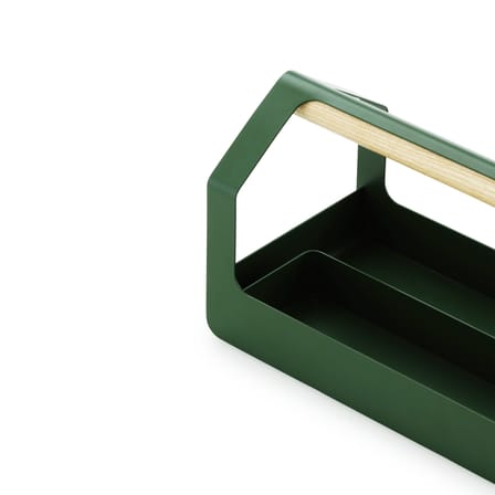Bac de rangement Haus Toolbox métal vert / 36 x 18 cm - Normann Copenhagen