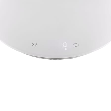 Balance de cuisine électronique Plissé plastique blanc / Batterie rechargeable - Alessi