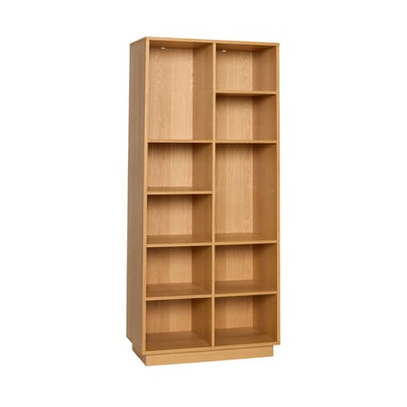 Bibliothèque Disco Large bois naturel / L 80 x P 30 x H 180 cm - HÜBSCH