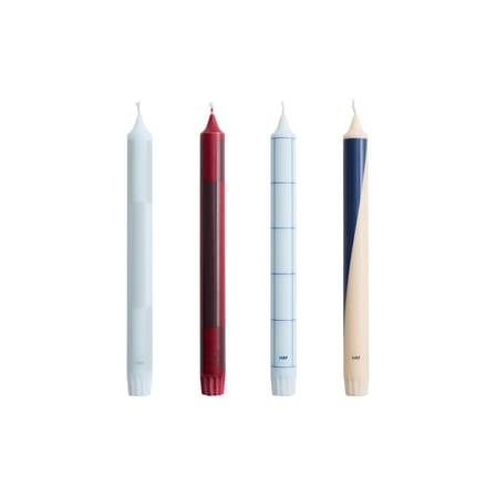 Set de 4 bougies longue Pattern - Hay