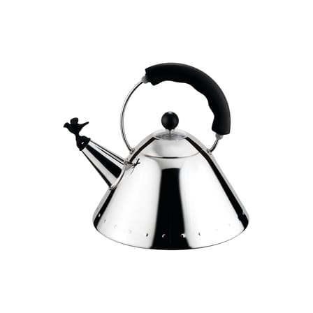 Bouilloire 9093 - Oisillon métal noir / Michael Graves, 1986 - 2 Litres /Induction - Alessi