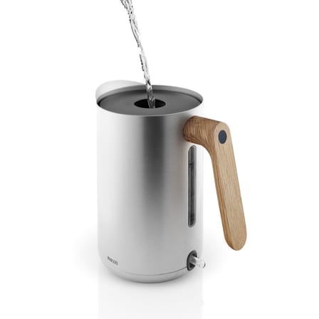 Bouilloire électrique Nordic Kitchen bois métal bois naturel / 1,5 L - Acier & chêne - Eva Trio