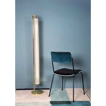 Chaise rembourrée Double jeu tissu bleu noir / Velours - Maison Sarah Lavoine
