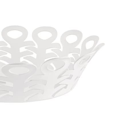 Corbeille Vimini métal blanc Small / Ø 22 cm - Alessi