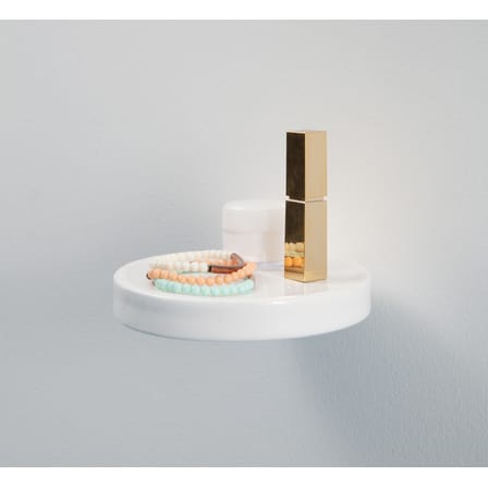 Étagère Balcon céramique blanc / Ø 14 cm - Moustache