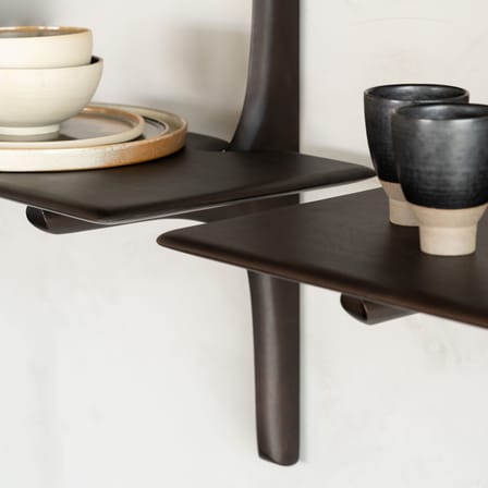 Étagère PI bois marron / 5 étagères - Acajou massif / L 100 x H 196 cm - Ethnicraft