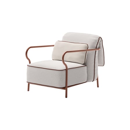 Fauteuil rembourré Salo tissu - Unopiu