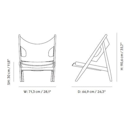 Sessel Knitting textil holz weiß / Schaffell - Audo Copenhagen
