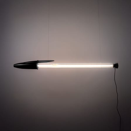 Lampada Bic Lamp materiale plastico nero / LED - H 178 cm - Seletti