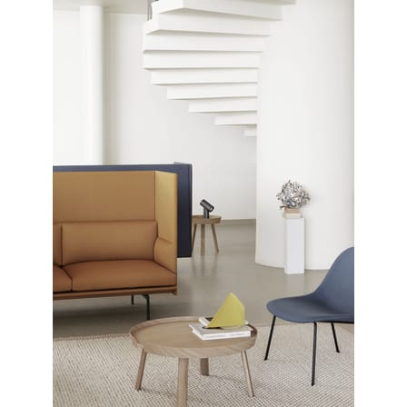 Lampe de table Beam métal noir / Double source lumineuse - Base rotative - H 26 cm - Muuto