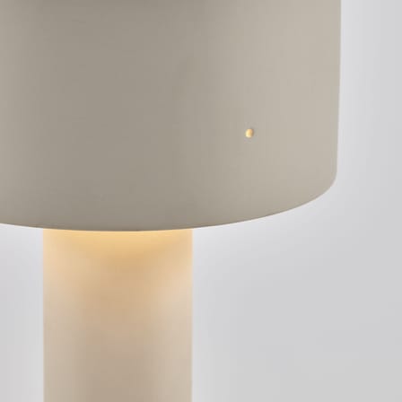 Lampe de table Clara 02 céramique blanc beige / Grès - Ø 14,5 x H 34,5 cm - Serax