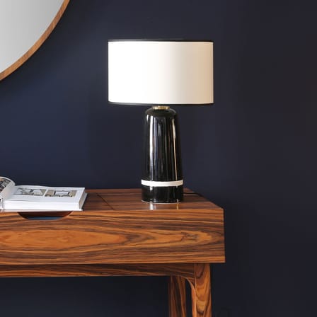 Lampe de table Sicilia Small céramique bleu / H 50 cm - Maison Sarah Lavoine