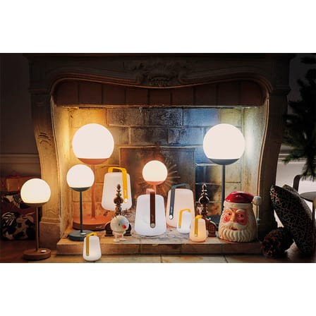 Lot de 3 lampes extérieurs sans fil rechargeables Balad métal noir / H 13,5 cm - Fermob