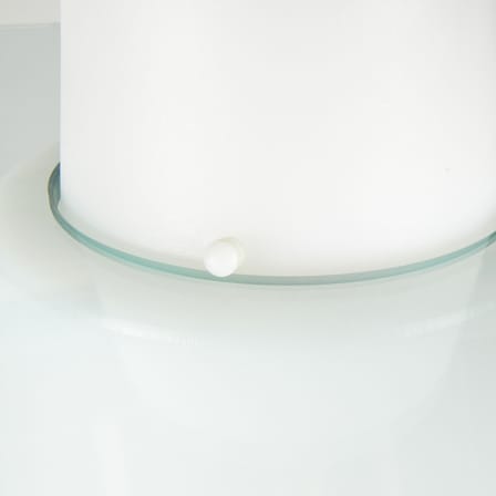 Peak Luminous high table glass plastic material white / Ø 70 x H 120 cm - Slide