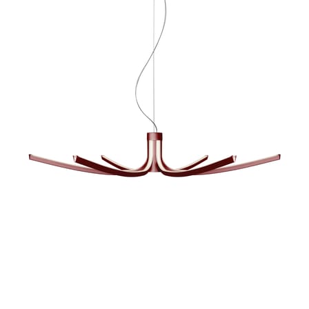 Suspension Asteria LED métal rouge / Ø 105 cm - Foscarini