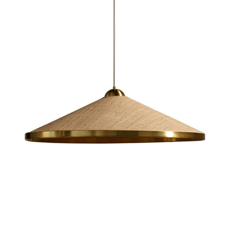 Suspension Songe tissu beige / Ø 80 cm - Maison Sarah Lavoine