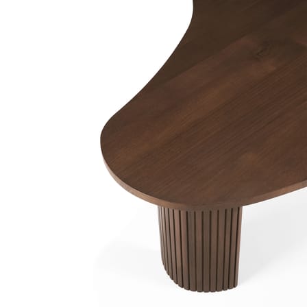 Table basse Boomerang bois marron / 126 x 74 x H 40 cm - Teck - Ethnicraft