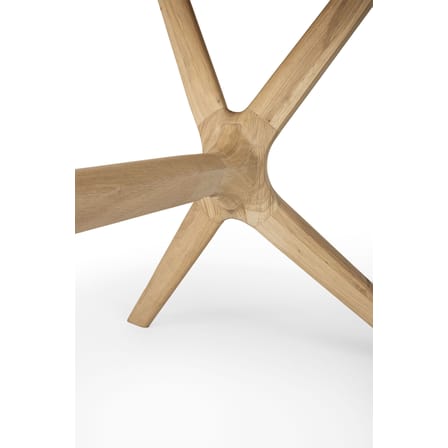 Table rectangulaire X bois naturel / 224 x 100 cm - 8 personnes / Chêne massif - Ethnicraft