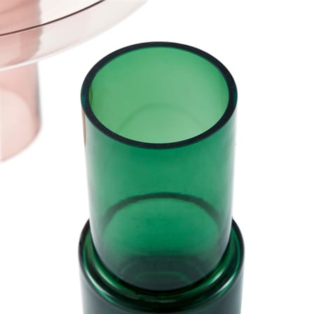 Vase Formy Disk verre rose / Ø 40 x H 36 cm - Pols Potten