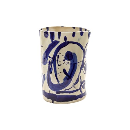 Vase Sophia Large céramique bleu / H 29 cm - Serax