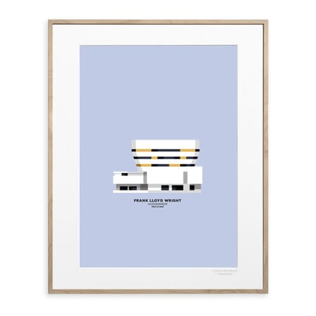 Affiche Le Duo - Archi Guggenheim Musée papier multicolore / 40 x 50 cm / Seconde vie - Image Republic
