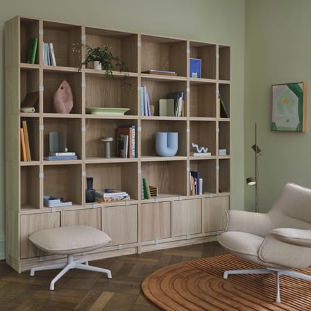 Accessoire / Socle L 131 x P 35 x H 10 cm - Pour modules Stacked Medium ou Large - Muuto