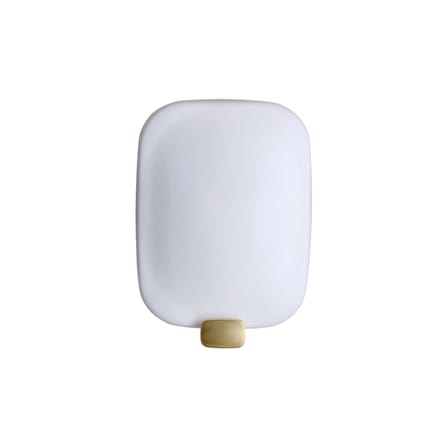 Applique Light Me Tender Vertical LED verre blanc or - DCW éditions