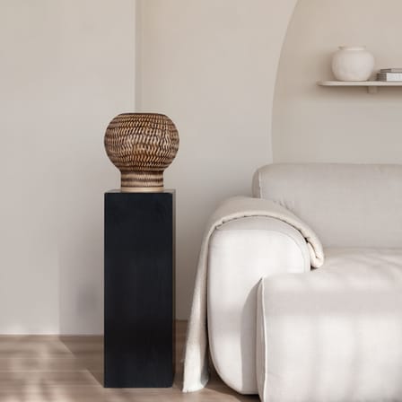 Lampe de table Barbados / Ø 25 x H 27 cm - Bambou - GOOD&MOJO