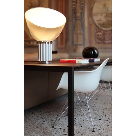 Lampe de table Taccia LED plastique argent / H 64,5 cm - Castiglioni, 1962 - Flos