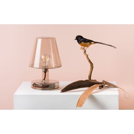 Lampe sans fil rechargeable Transloetje plastique transparent / LED - Ø 16 x H 25 cm - Fatboy