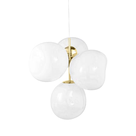 Melt Chandelier Small Pendant plastic material white / LED - Ø 98 x H 103 cm - Tom Dixon