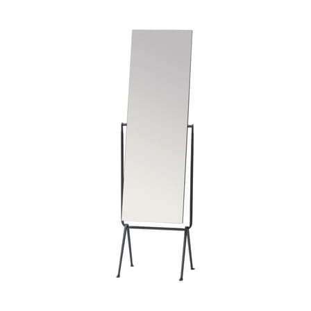 Miroir sur pied Officina métal noir / Fer forgé - Inclinable / Bouroullec, 2016 - Magis