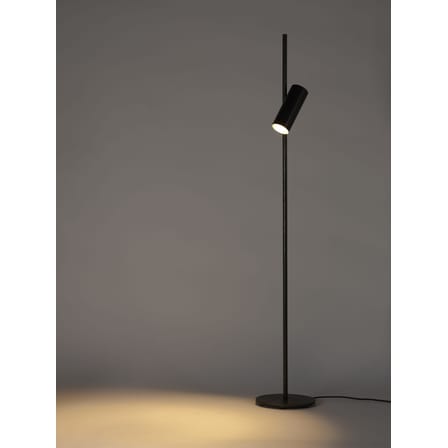 Stehleuchte Sofisticato NR.15 metall schwarz / Leselampe H 140 cm / Drehbarer Spot - Serax