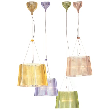 Suspension Gé plastique rose / Ø 37 cm - Matériau recyclé - Kartell