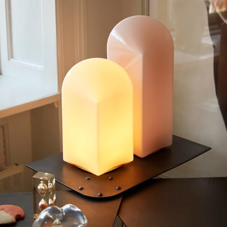 Parade LED Table lamp glass pink / H 32 cm - Glass - Hay