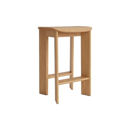 Tabouret haut Chisel 30 Low bois naturel / H 65 cm - Hay
