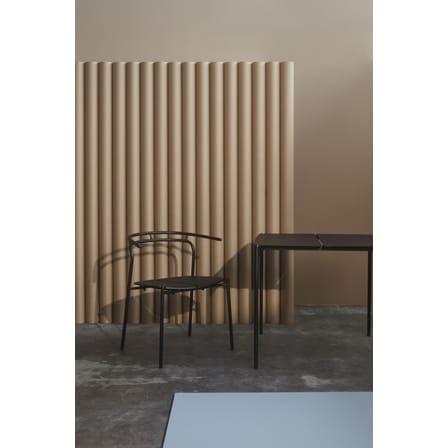 Tavolo quadrato Novo metallo nero / 80 x 80 cm - Metallo - AYTM