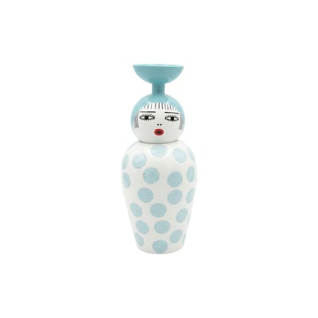 Vase Canopie - Kiki céramique bleu / Ø 17 x H 41,6 cm - Seletti