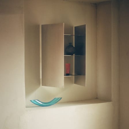 Sheet Cabinet Wall storage metal / 2 doors - W 59.6 x H 59.6 x D 16 cm - Frama 