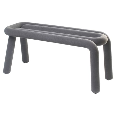 Banc design Bold tissu gris foncé / L 100 cm - Moustache