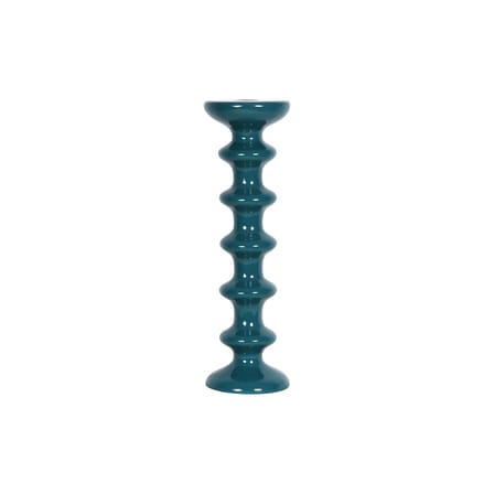 Bougeoir Slave céramique bleu / H 30 cm - Maison Sarah Lavoine