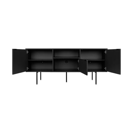 Buffet Bau bois noir / L 180 x H 79 cm - NOO.MA