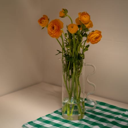 Carafe Wave verre jaune / 1,4 L - Sophie Lou Jacobsen
