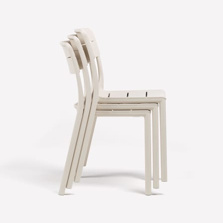 Chaise empilable Cassia Bistrot blanc - NARDI