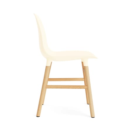 Chaise Form plastique beige / Pieds chêne - Normann Copenhagen