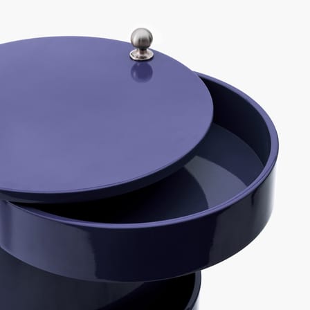 Chariot Barboy bois bleu / Verner Panton, 1963 - Verpan