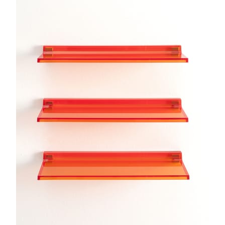Étagère Shelfish plastique orange / L 45 cm - Kartell