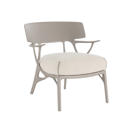 Fauteuil rembourré A.I. Lounge / Conçu par intelligence artificielle - Recyclé - Kartell