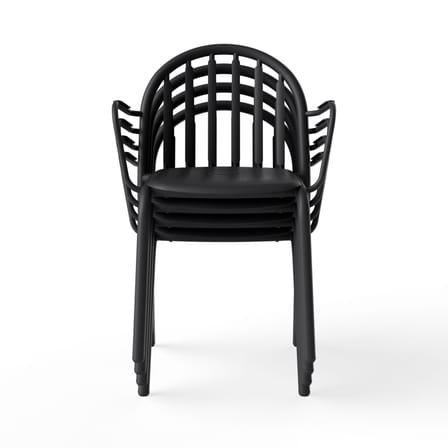 Stapelbarer Sessel Fred's metall schwarz - Fatboy